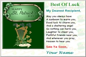 Free Card Pattern - St. Patricks Day, irish, e-cards, ecards, greetings, custom, create ecards, greeting card, card templates, special effects, create, send
